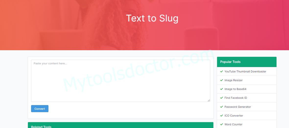 Text to Slug converter online